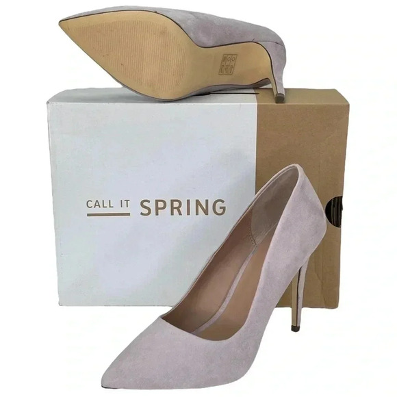 Call It Spring Agrirewiel Light Purple Microsuede Fabric Womens Heels Size 9M - Picture 12 of 12